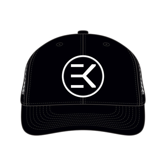 E-Kruise Branded Adjustable Cotton Twill and Mesh Baseball Cap